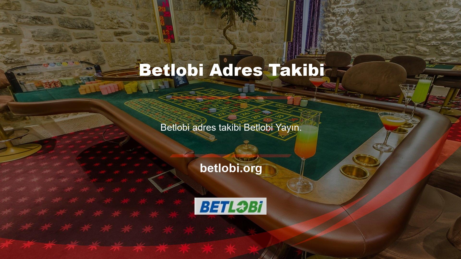 Betlobi Mevcut adresleri takip eder