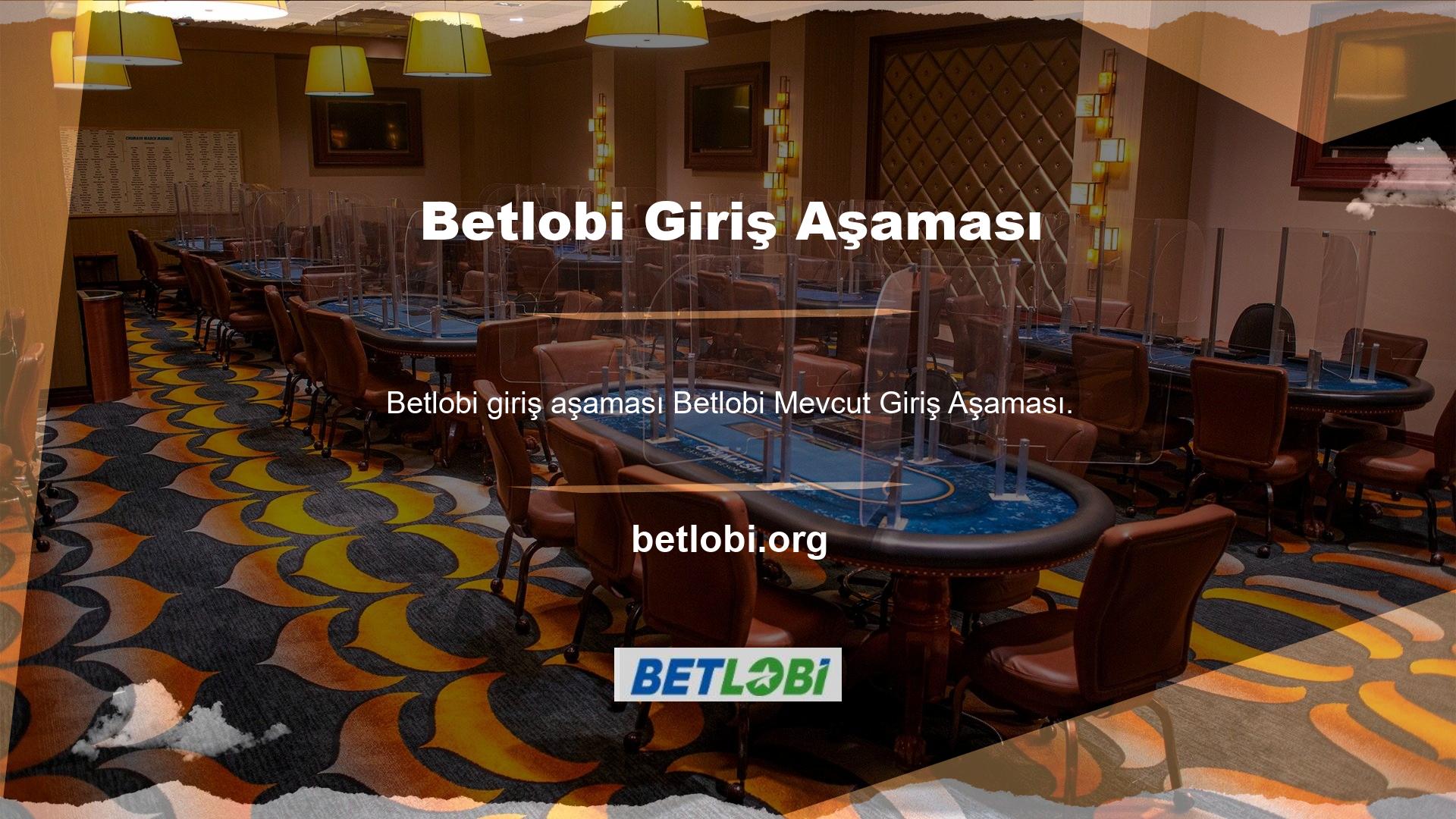 Betlobi mevcut giriş aşaması ve yüksek noktalarda sipariş verme kuralları ile hedeflenen oyun ortamından destek almak için fırsatlar bulabilirsiniz