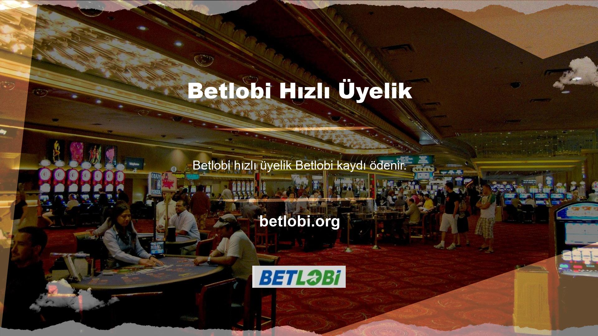 Şansınızı hızlı bir şekilde denemek istediğiniz siteye hemen yatırım yapabilirsiniz